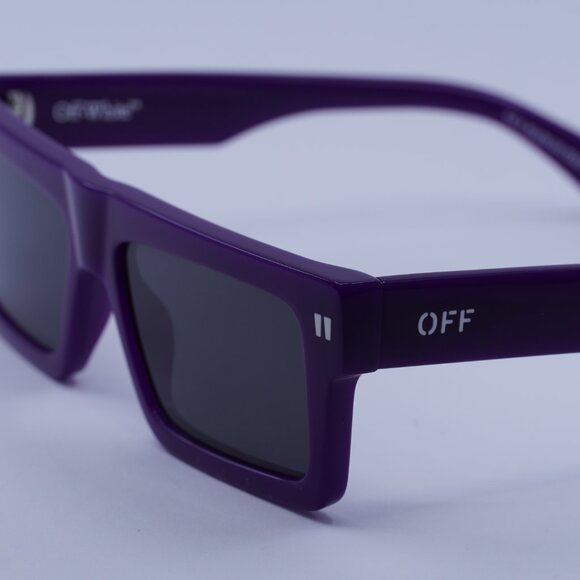 Off-White OERI13Z CHANDLER 3707 Sunglasses Purple Square Frame, Grey Lenses